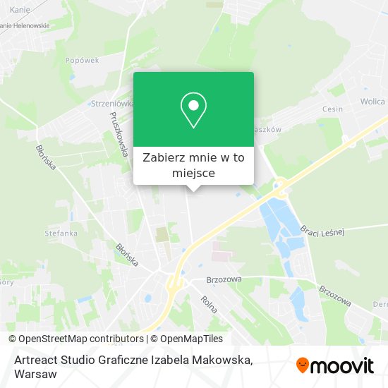 Mapa Artreact Studio Graficzne Izabela Makowska