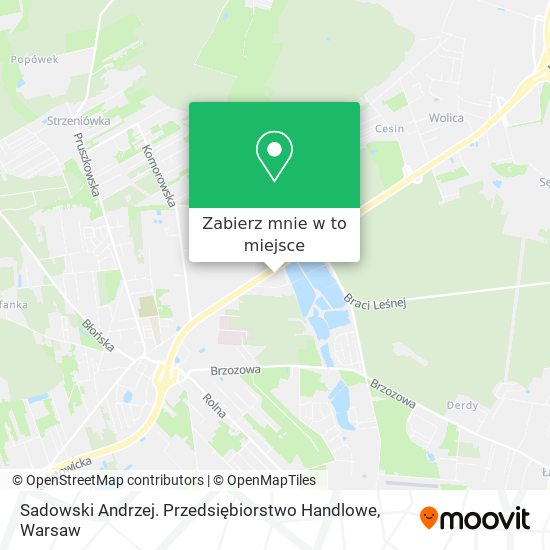 Mapa Sadowski Andrzej. Przedsiębiorstwo Handlowe