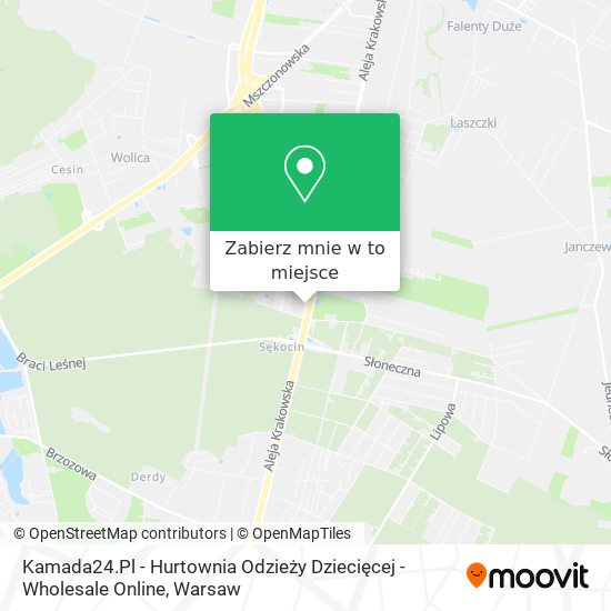 Mapa Kamada24.Pl - Hurtownia Odzieży Dziecięcej - Wholesale Online