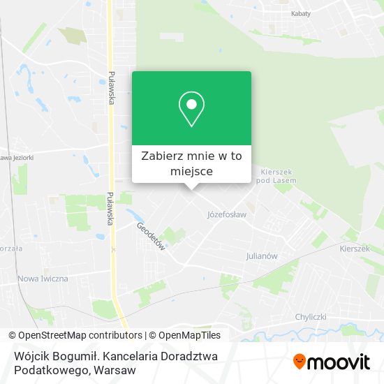 Mapa Wójcik Bogumił. Kancelaria Doradztwa Podatkowego