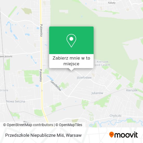 Mapa Przedszkole Niepubliczne Miś