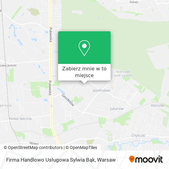 Mapa Firma Handlowo Usługowa Sylwia Bąk