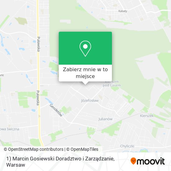 Mapa 1) Marcin Gosiewski Doradztwo i Zarządzanie