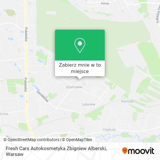 Mapa Fresh Cars Autokosmetyka Zbigniew Alberski