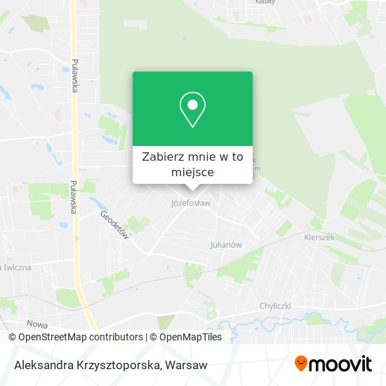 Mapa Aleksandra Krzysztoporska