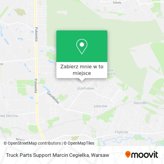 Mapa Truck Parts Support Marcin Cegiełka