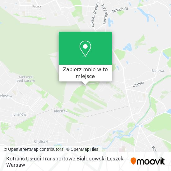 Mapa Kotrans Usługi Transportowe Białogowski Leszek