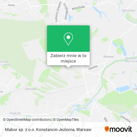 Mapa Mabor sp. z o.o. Konstancin-Jeziorna