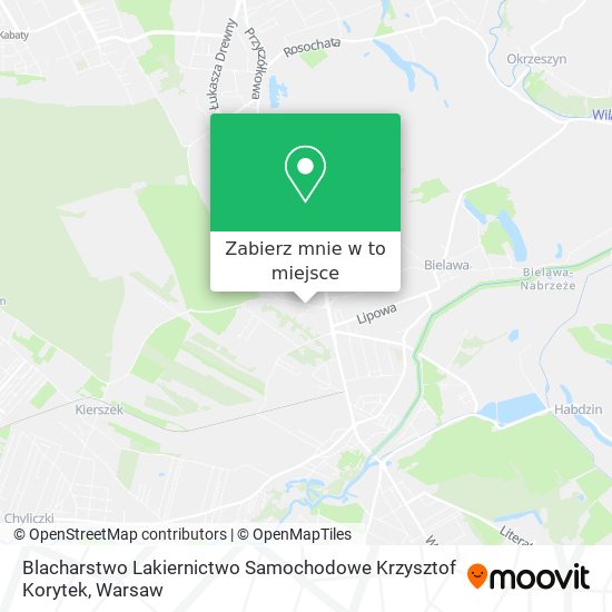 Mapa Blacharstwo Lakiernictwo Samochodowe Krzysztof Korytek