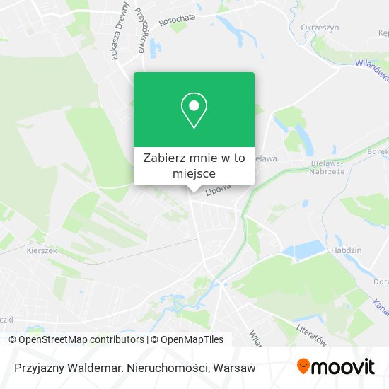 Mapa Przyjazny Waldemar. Nieruchomości