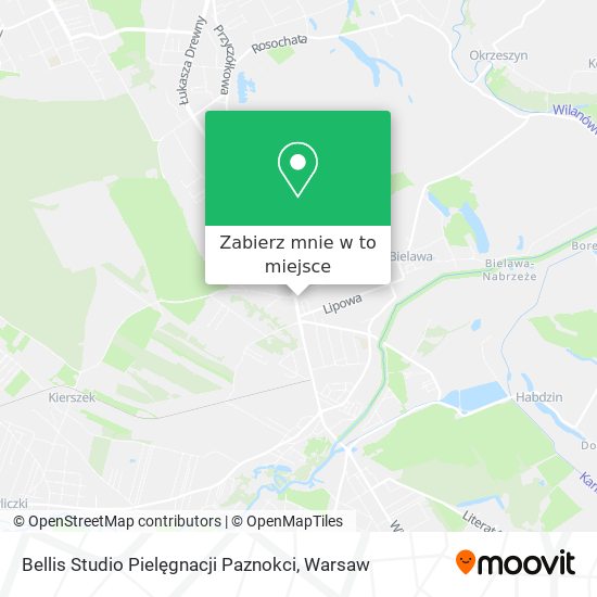 Mapa Bellis Studio Pielęgnacji Paznokci