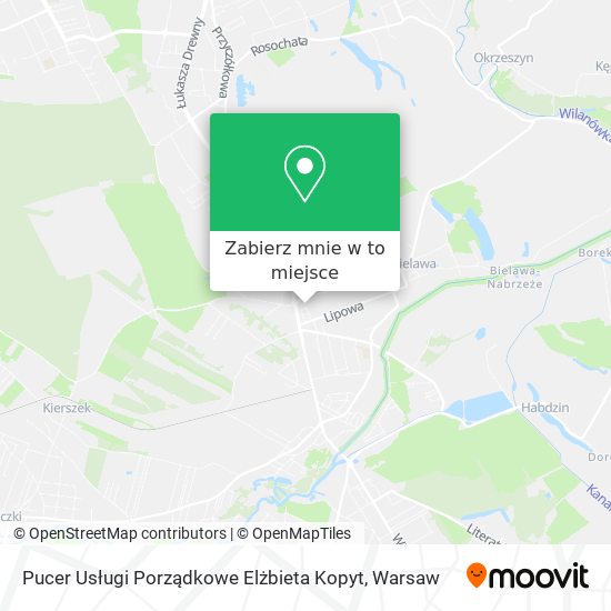 Mapa Pucer Usługi Porządkowe Elżbieta Kopyt