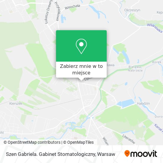 Mapa Szen Gabriela. Gabinet Stomatologiczny