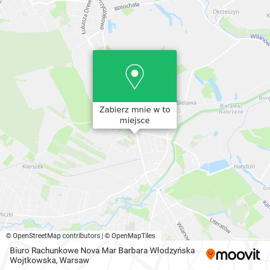 Mapa Biuro Rachunkowe Nova Mar Barbara Włodzyńska Wojtkowska