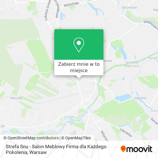 Mapa Strefa Snu - Salon Meblowy Firma dla Każdego Pokolenia