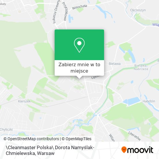 Mapa \Cleanmaster Polska\ Dorota Namyślak-Chmielewska