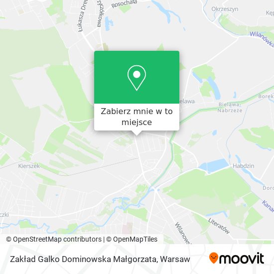 Mapa Zakład Galko Dominowska Małgorzata