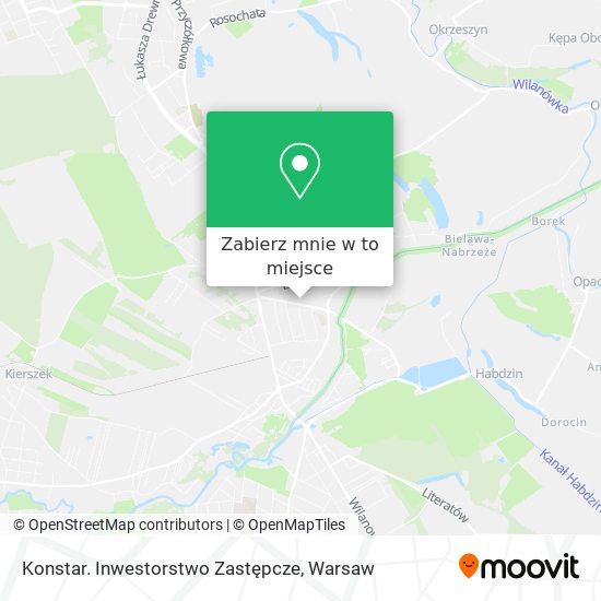 Mapa Konstar. Inwestorstwo Zastępcze