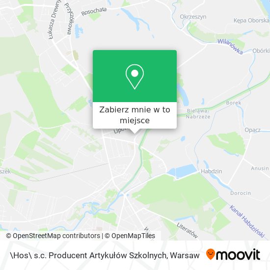 Mapa \Hos\ s.c. Producent Artykułów Szkolnych