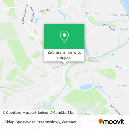 Mapa Sklep Spozywczo Przemyslowy