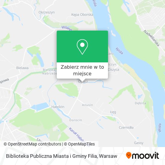 Mapa Biblioteka Publiczna Miasta i Gminy Filia