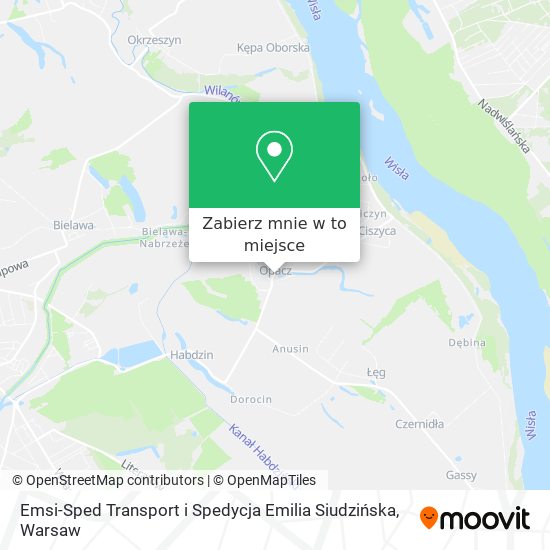 Mapa Emsi-Sped Transport i Spedycja Emilia Siudzińska