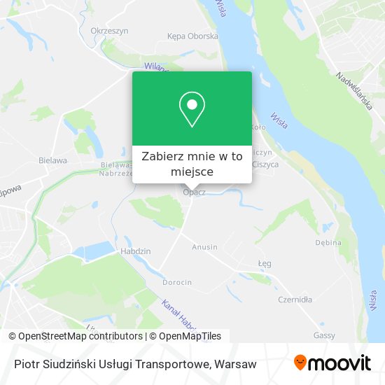 Mapa Piotr Siudziński Usługi Transportowe