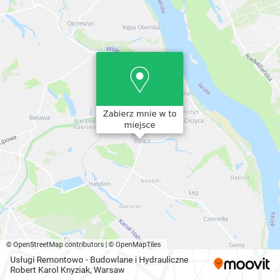 Mapa Usługi Remontowo - Budowlane i Hydrauliczne Robert Karol Knyziak