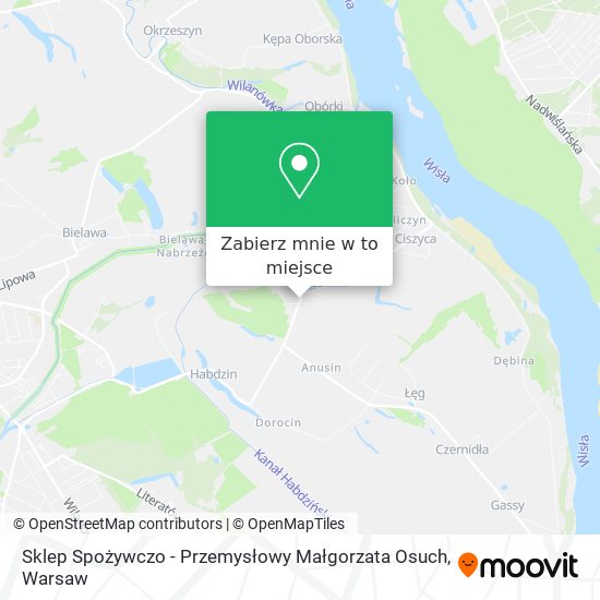 Mapa Sklep Spożywczo - Przemysłowy Małgorzata Osuch