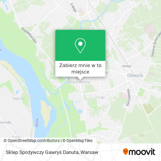 Mapa Sklep Spożywczy Gawryś Danuta