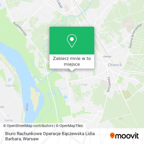 Mapa Biuro Rachunkowe Operacje Bączewska Lidia Barbara