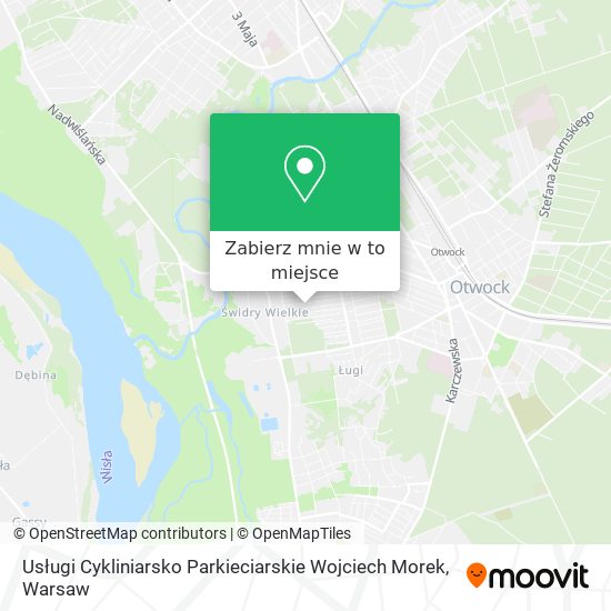 Mapa Usługi Cykliniarsko Parkieciarskie Wojciech Morek