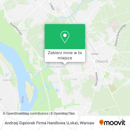 Mapa Andrzej Gąsiorek Firma Handlowa \Loka\