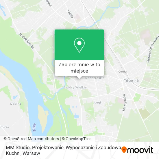 Mapa MM Studio. Projektowanie, Wyposażanie i Zabudowa Kuchni