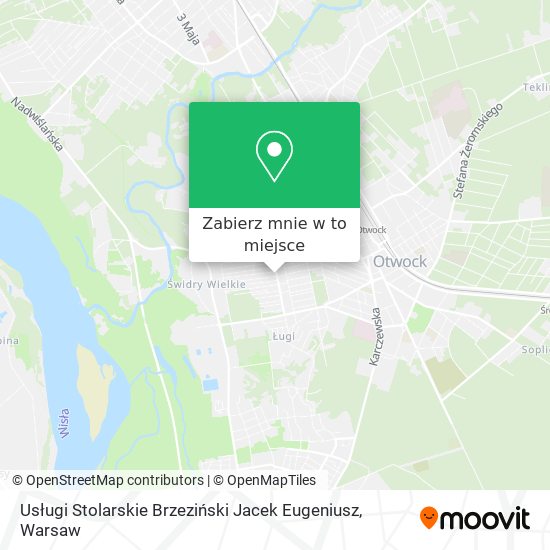 Mapa Usługi Stolarskie Brzeziński Jacek Eugeniusz