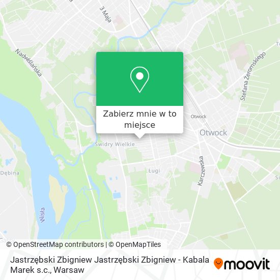 Mapa Jastrzębski Zbigniew Jastrzębski Zbigniew - Kabala Marek s.c.