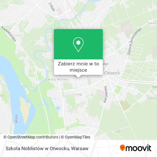 Mapa Szkoła Noblistów w Otwocku