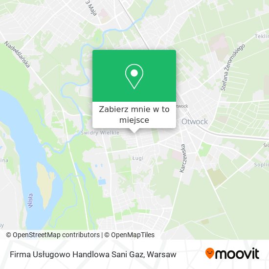 Mapa Firma Usługowo Handlowa Sani Gaz