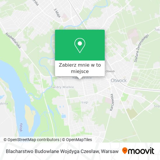 Mapa Blacharstwo Budowlane Wojdyga Czesław