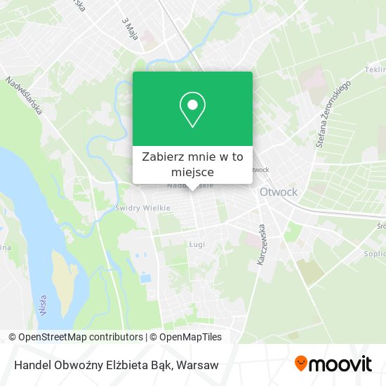 Mapa Handel Obwoźny Elżbieta Bąk