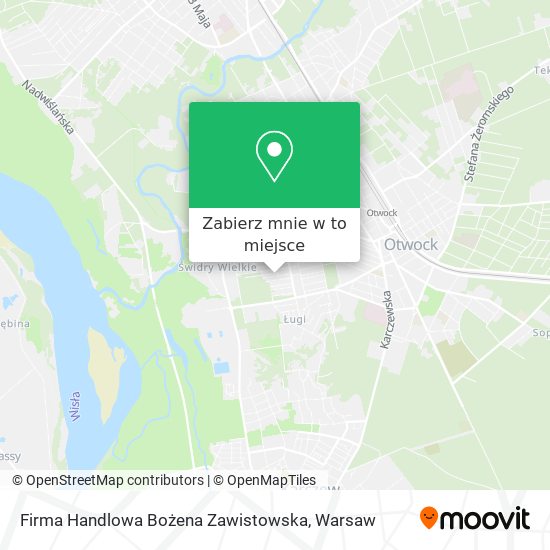 Mapa Firma Handlowa Bożena Zawistowska