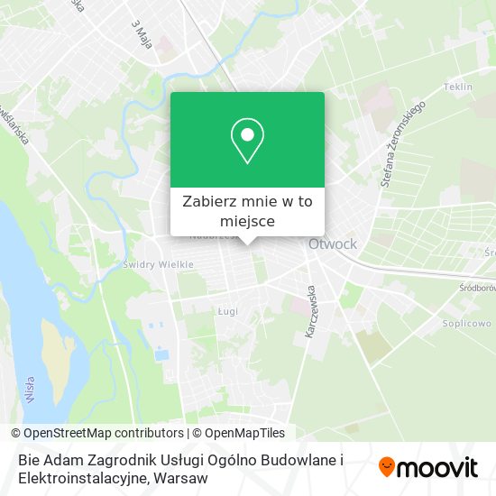 Mapa Bie Adam Zagrodnik Usługi Ogólno Budowlane i Elektroinstalacyjne