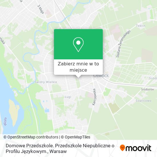 Mapa Domowe Przedszkole. Przedszkole Niepubliczne o Profilu Językowym.