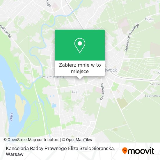 Mapa Kancelaria Radcy Prawnego Eliza Szulc Sierańska