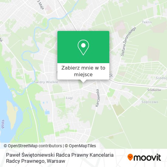 Mapa Paweł Świętoniewski Radca Prawny Kancelaria Radcy Prawnego