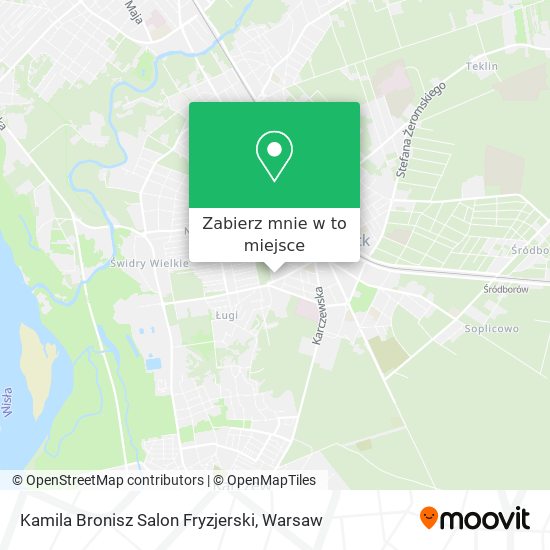 Mapa Kamila Bronisz Salon Fryzjerski