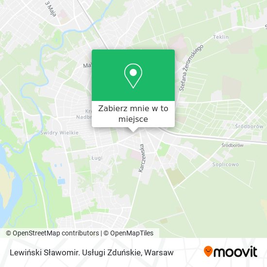 Mapa Lewiński Sławomir. Usługi Zduńskie