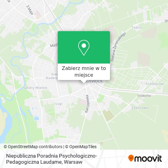 Mapa Niepubliczna Poradnia Psychologiczno-Pedagogiczna Laudame