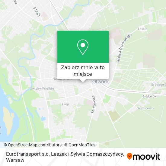 Mapa Eurotranssport s.c. Leszek i Sylwia Domaszczyńscy