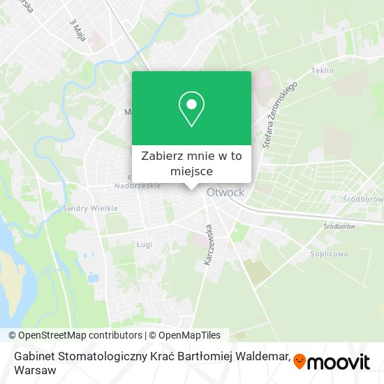 Mapa Gabinet Stomatologiczny Krać Bartłomiej Waldemar